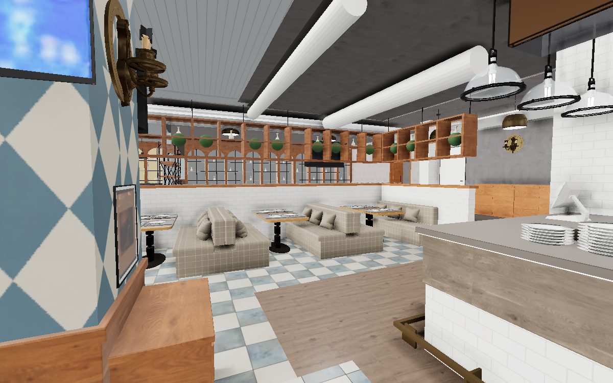 Главный зал Brewery в 3D-модели